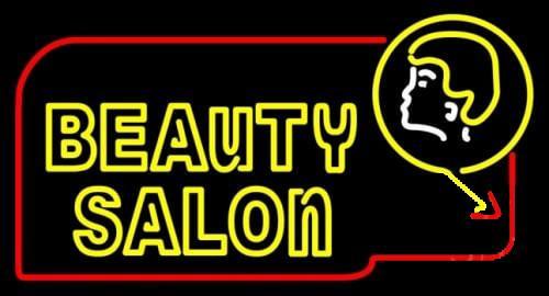 Beauty Salon Border Neon Sign